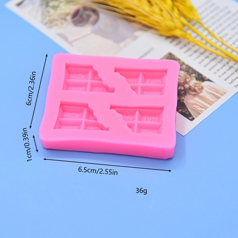 Silicone Chocolate Mold Multi Cavity Milk Bar Shape Fondant Cake Decoration DIY Baking Flexible Non-Stick Candy Tray