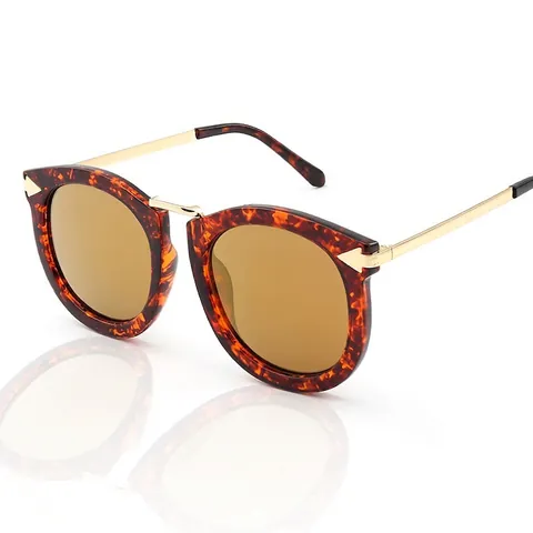 Retro Cat Eye Zonnebril Dames Gepolariseerd UV400 Bescherming Metaal Plastic Frame Vintage Mode Bril Voor Rijden