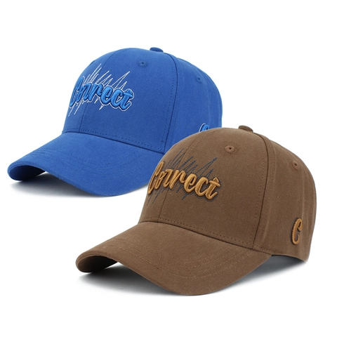 Casquette De Baseball En Coton Lettres Brodées Ajustable Rétro Chapeau Soleil Pour Sport Extérieur Hommes Femmes
