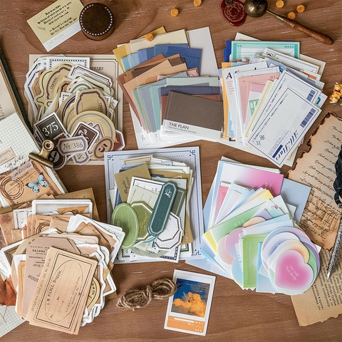 Carta Materiale Per Scrapbooking Vintage Sfondo Decorativo Per Diario Cancelleria DIY Non Adesiva Forme Varie