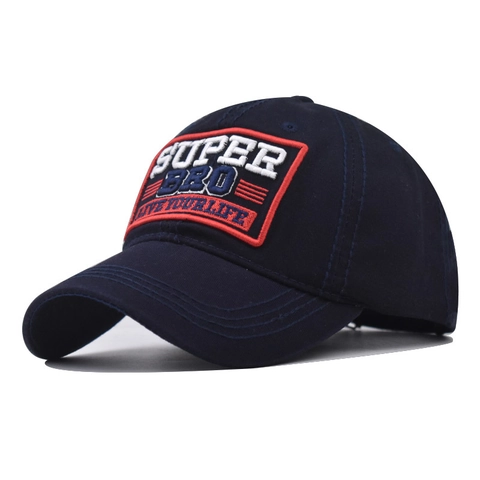 Unisex Cotton Embroidered Baseball Cap Super Bro Letter Patch Adjustable Sun Hat Retro Streetwear Outdoor Sport Snapback