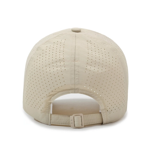 Baseball Cap Quick Dry Breathable Laser Punched Sun Hat Gothic Letter Embroidery Outdoor Sports Adjustable Unisex