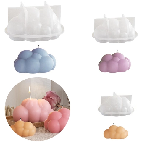 3D Wolke Silikonform Für DIY Duftkerzen Herstellung Harzguss Seife Aromatherapie Blasenstruktur Dekoration Handwerk