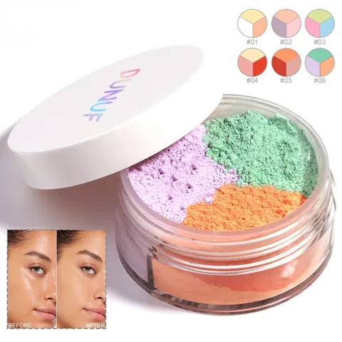 Poudre Libre Fixante Multicolore Fini Mat Contrôle Du Sébum Imperméable Longue Tenue Correction Du Teint Maquillage