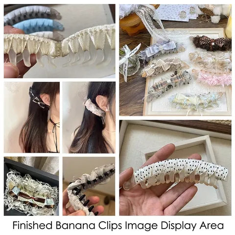 Matte Acrylic Banana Hair Clips Ponytail Holder Non-Slip Elegant Hairpin Korean Style Accessories For Women Girls