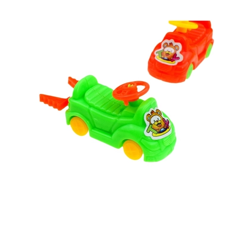 Mini Auto Giocattolo A Espulsione Plastica Catapulta Veicolo Orso Cartone Animato Colorato Gioco Da Tavolo Novità Regalo Bambini