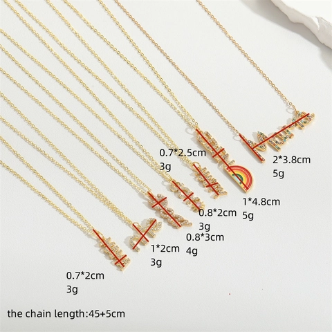 Collana Con Ciondolo A Lettera Alfabeto Rame Placcato Oro Con Zirconi Smalto Gioielli Vintage Minimalisti Regalo Donna