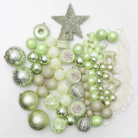 Decoraciones Árbol Navidad Bolas Lazos Terciopelo Estrella Brillo Copa Árbol Ornamento Fiesta Hogar Diseño Plástico