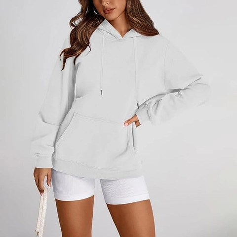 Felpa Con Cappuccio Y2K Da Donna Felpe Oversize Foderate In Pile Spalla Cadente Tasca A Marsupio Pullover Casual Streetwear