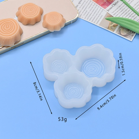 Baumstumpf Jahresring Silikonform Für DIY Backen Tortendeko Kerze Seife Harz Basteln Handgemachtes Profi Werkzeug