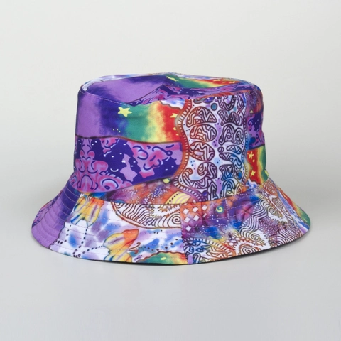 Cappello Da Pescatore Reversibile Cielo Stellato Colorato Tie-Dye Graffiti Protezione Solare Estate Moda Donne Berretto Artistico