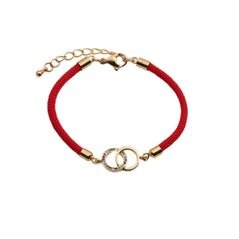 Arbre De Vie Avion Étoile Bracelet En Corde Tissée Cuivre Zircone Cubique Ajustable Bijoux Boho Femmes