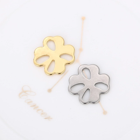 Colgantes De Trébol De Acero Inoxidable DIY Accesorios De Joyería Para Pendientes Y Collares Estilo Minimalista