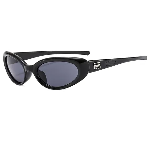 Y2K Retro Future Oval Sunglasses UV400 Protection Cycling Sports Eyewear Fashion PC Frame For Men Women