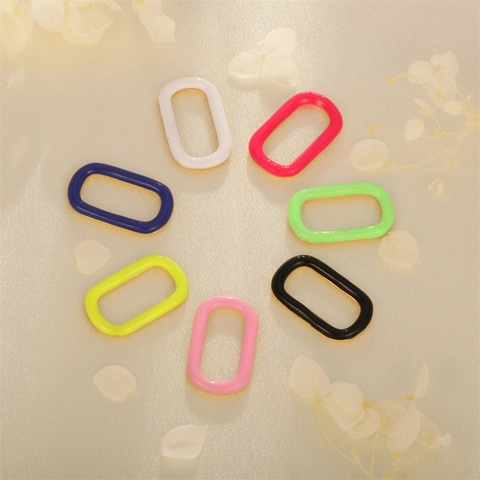 Oval Hollow Enamel Pendants Gold Plated Copper Colorful Drip Oil Connector Charms For Jewelry Making DIY Bracelet Necklace