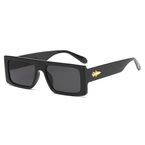 Oversized Rechteckige Sonnenbrille Retro PC Rahmen AC Gläser UV400 Schutz Fashion Trendy Brillen Für Damen Herren