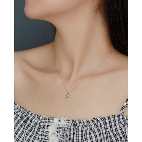 Collana Stella E Luna In Argento Sterling 925 Elegante Ciondolo A Mezzaluna E Stella A Otto Punte Per Donna