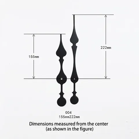 Vintage Spade Style Aluminum Metal Clock Hands DIY Repair Parts For Wall Clocks Replacement
