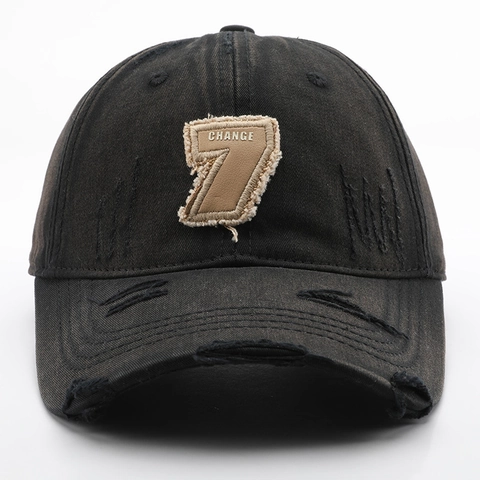 Distressed Washed Cotton Baseball Cap Vintage Retro Streetwear Adjustable Dad Hat With Change Patch For Men And Women