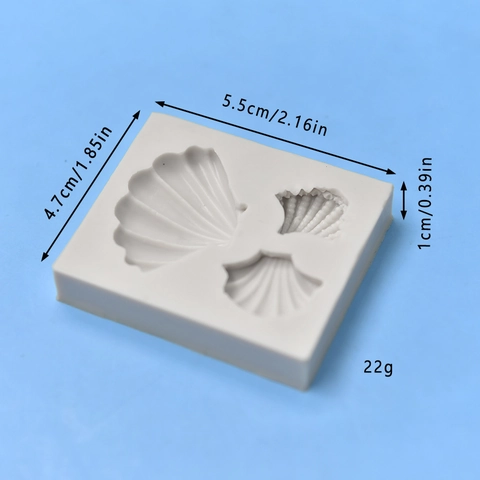Seashell Silicone Mold DIY Baking Fondant Chocolate Soap Candle Resin Crafting Tool Ocean Marine Theme Multi Cavity