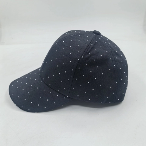 Glimmende Strass Honkbalpet Polyester Ademend Zonbescherming Verstelbaar Outdoor Mode Voor Dames
