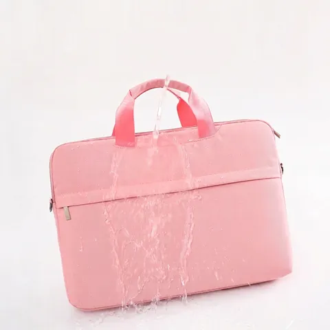 Maletín Para Portátil Oxford Impermeable Bolso Antigolpes Con Correa Para Carrito Y Bandolera Extraíble Para Negocios