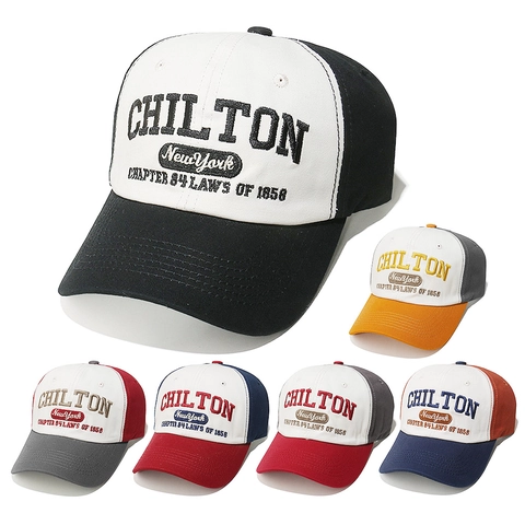 Gorra De Béisbol Vintage Americana Algodón Color Block Letra Bordada Protección Solar Visera Curva Deportiva Unisex