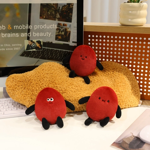 Erdnuss Plüschtier Lustig Kreativ Weiche Puppe Home Decor Tasche Schlüsselanhänger Neuheit Geschenk