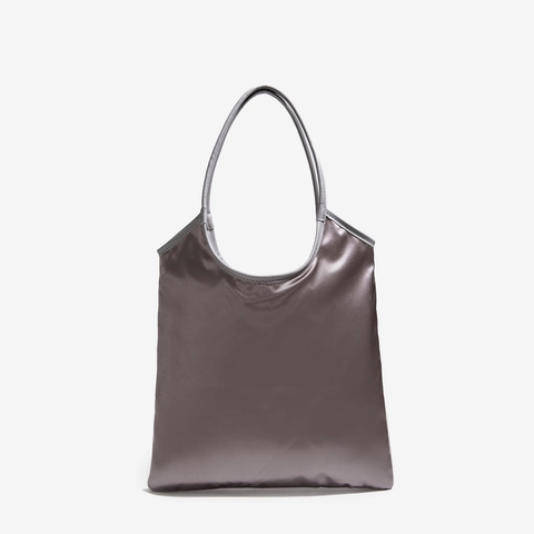 Modische Tragetasche Und Passende Tasche Strass Gittermuster PU Leder Satin Glänzende Schultertasche Damen
