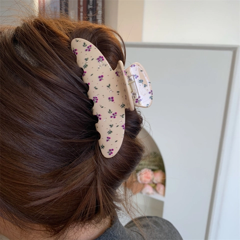 Elegante Pinza Per Capelli In Acetato Con Strass Motivo Floreale Ciliegia Uva Grande Clip Per Capelli Per Donna Accessori Moda