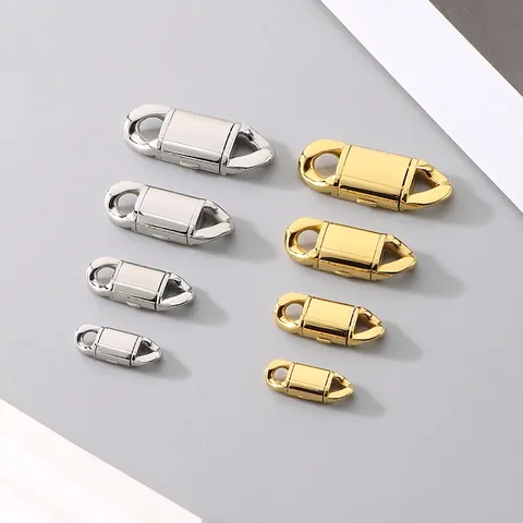 Roestvrijstalen Flip Sluitingen Connectoren Voor DIY Sieraden Maken Ketting Armband Hip Hop Stijl Gepolijst