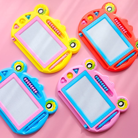 Magnetische Maltafel Radierbares Schreibtablett Mit Abakus Und Geometrischen Stempeln Pädagogisches Doodling Spielzeug Für Kinder