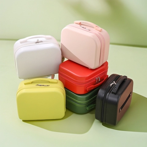 Mini Valigetta Trucco Guscio Rigido ABS Valigia Portatile Impermeabile Viaggio Organizzatore Cosmetici Borsa Portaoggetti