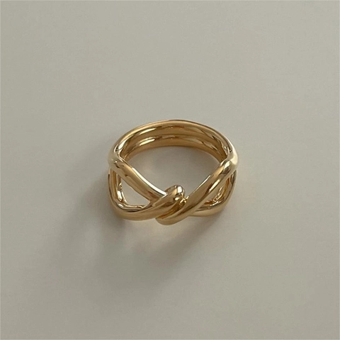 Knoten Verdrehter Ring 925 Sterlingsilber Minimalistisch Elegant Geometrisch Poliert Glanz Fingerschmuck Für Damen