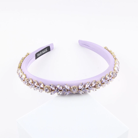 Cerchietto Barocco Con Strass Colorati Fatto A Mano Imbottito In Raso Accessori Per Feste Di Moda Per Donne Ragazze