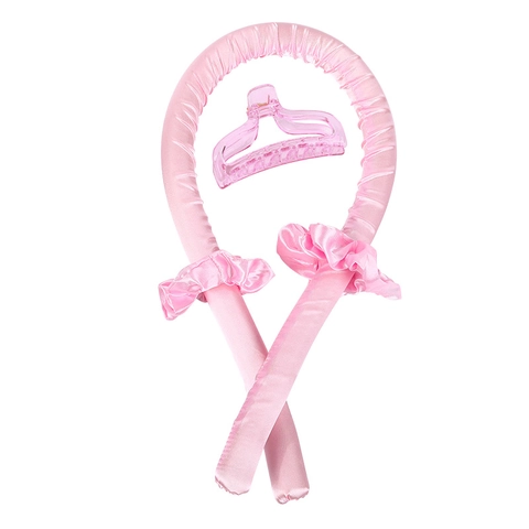 Hitzefreier Lockenwickler Band Satin Satin Schlafen Schaumstoff Roller Haargummi Haarklammer Styling Tools Damen