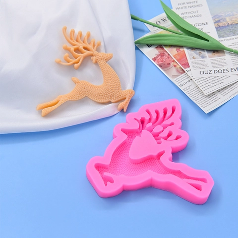 Rentier Kuchenform Silikon Weihnachten Hirsch DIY Backwerkzeug Für Fondant Schokolade Handwerk