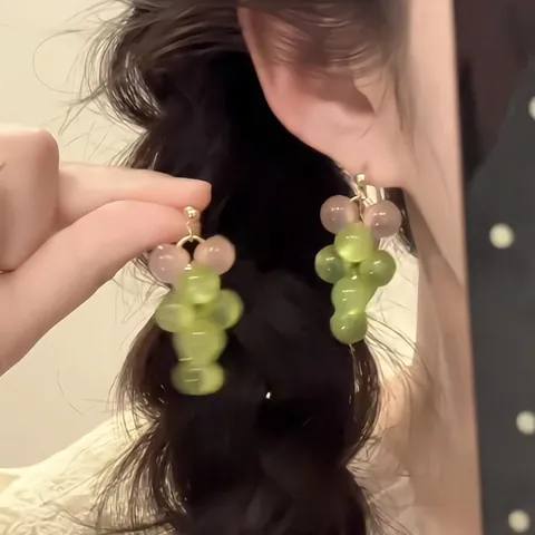 Pendientes De Perlas De Cristal Vintage Chapado En Oro Resina Floral Mariposa Joyas Colgantes Con Poste De Plata Para Mujer
