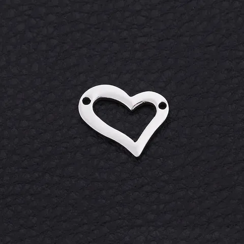 Ciondoli A Cuore Cavo In Acciaio Inossidabile Placcato Oro Connettori A Cuore Aperto Per Creazione Gioielli Fai Da Te Accessori