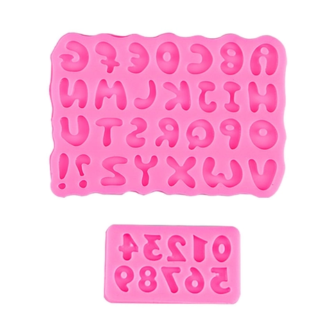 Alphabet Nummer Silikonform Alphanumerisch DIY Kuchendekoration Fondant Schokolade Keks Harz Handwerk