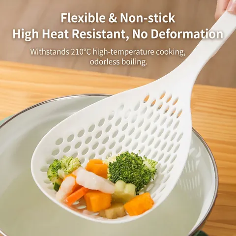 Cucchiaio Colino Grande Da Cucina Manico Lungo Resistente Al Calore Scolapasta Strumento Per Verdure