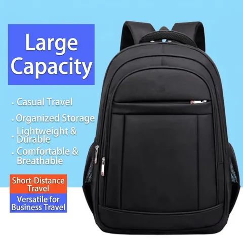 Laptop Backpack Oxford Cloth Waterproof Large Capacity Business Travel Casual Daypack For Men Women Multi Pocket Bag