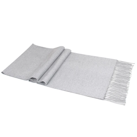 Bufanda De Invierno Para Hombre Imitación Cachemira Suave Cálida Color Sólido Con Borlas Estilo Coreano Simple Gruesa