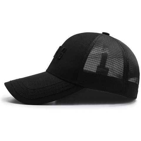 Heren Honkbalpet Mesh Ademend Zonbescherming Verstelbaar Trucker Pet Buitensport Borduurwerk Katoen Polyester