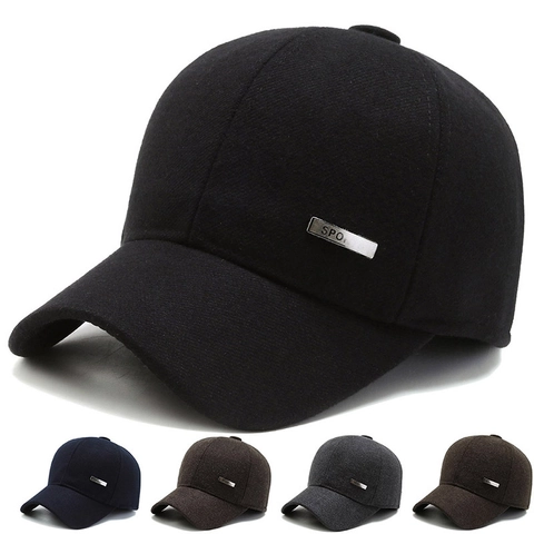 Berretto Da Baseball In Lana Da Uomo Con Protezione Per Le Orecchie Cappello Caldo Antivento Regolabile Per Outdoor