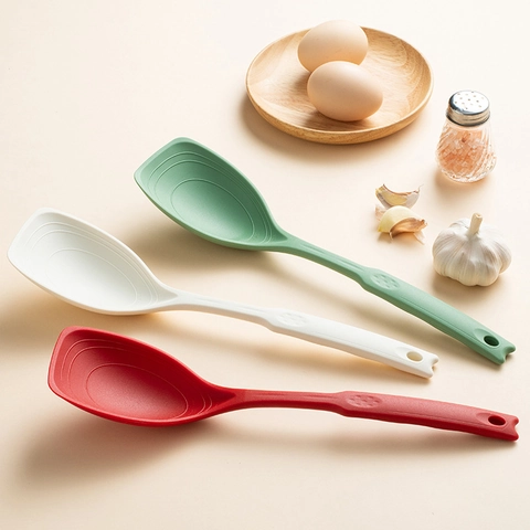 Spatola Cucchiaio Da Cucina In Silicone Resistente Al Calore Antiaderente Con Scala Di Misurazione Integrata