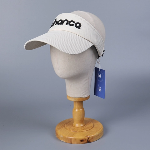 Sun Visor Hat Polyester UPF Sun Protection Running Sports Outdoor Letter Embroidery Chance Breathable Foldable