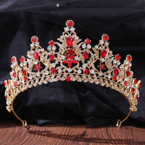 Lussuosa Tiara Da Sposa Corona Cristallo Strass Design Floreale In Lega Copricapo Per Matrimonio Festa Stile Regina Donne