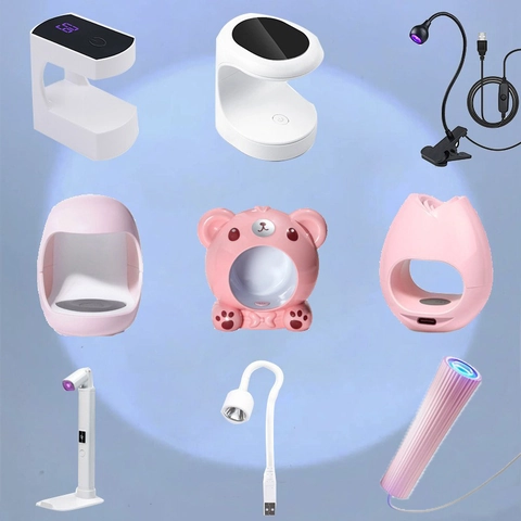 Portable Mini UV LED Nail Lamp USB Powered Fast Drying Curing Light For Gel Polish DIY Manicure Plastic Beauty Tool