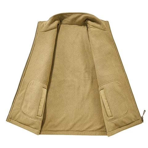 Damen Wende Outdoor Weste Mit Fleecefutter Mehrere Taschen Stehkragen Warm Winddicht Lässige Weste